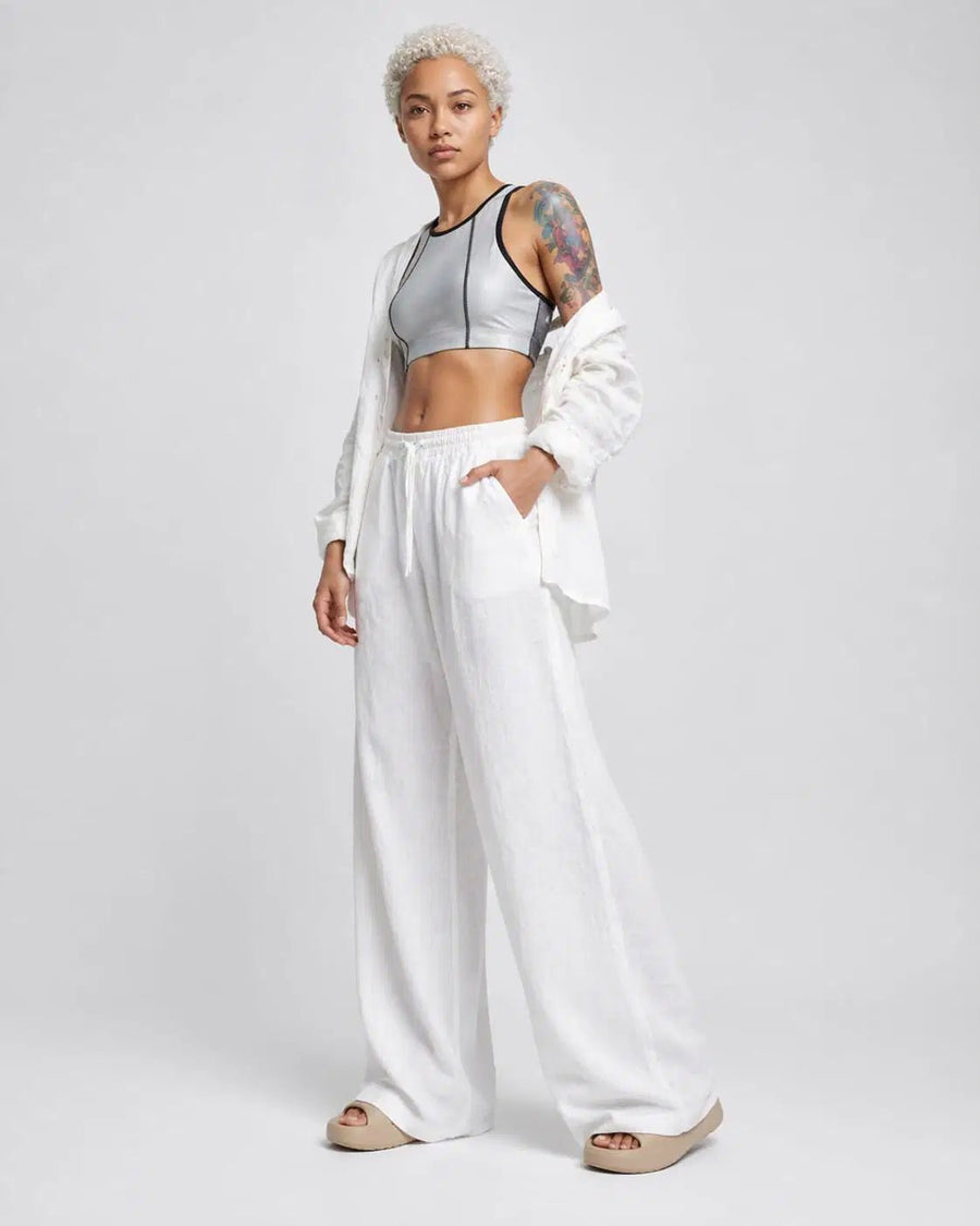 Aria - Pantalón ancho de lino