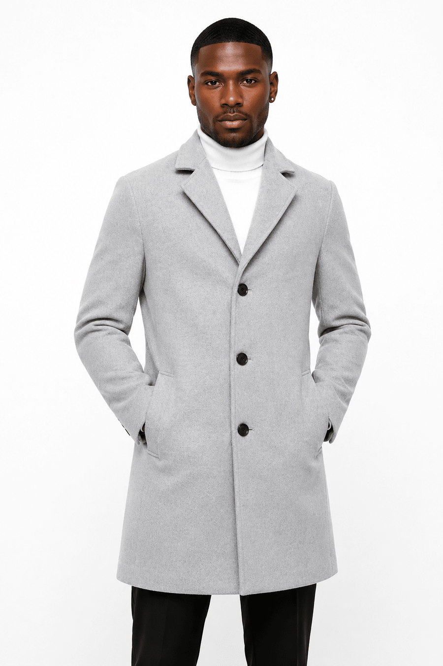 Colino™ | Abrigo largo de mezcla de lana