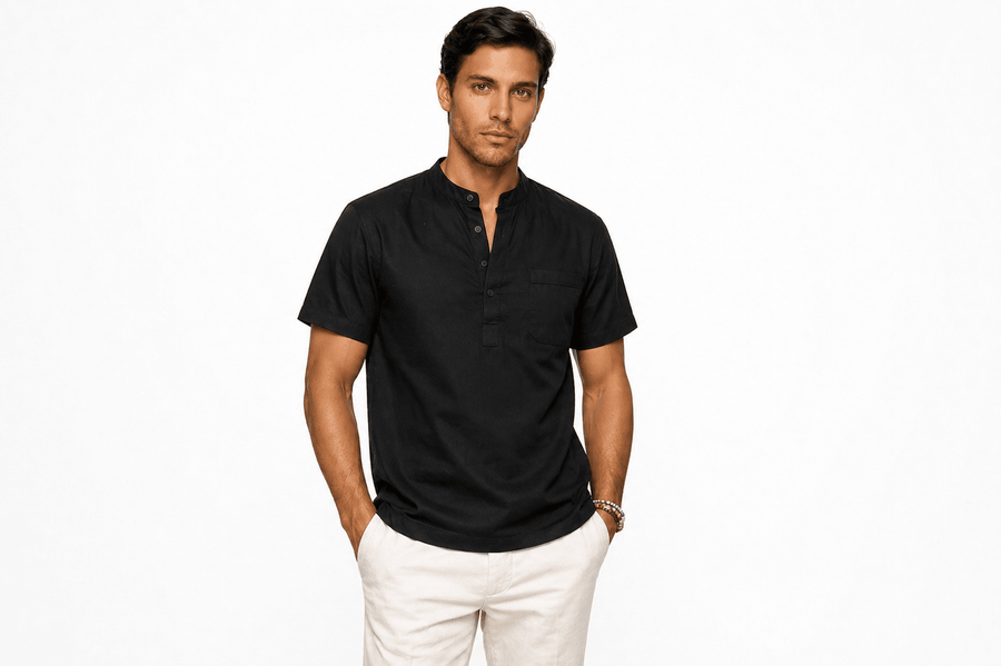 Leo™ | Camisa henley de lino