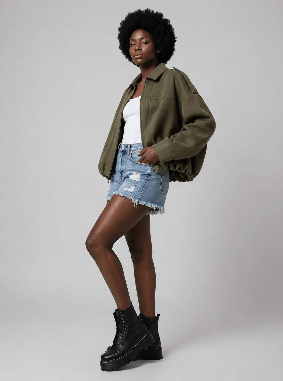 Paloma™ | Chaqueta moto de manga murciélago